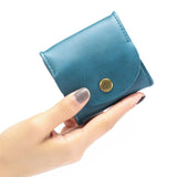 6 Color Genuine Leather Coin Purse Earbuds Earphone Holder Pouch For Women Men Small Wallet Monedero Pequeño Fast Drop Shipping