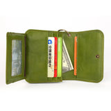 Genuine Leather Women Wallet RFID Blocking Compact Women's Wallets Small Zipper Coin Wallet Female Short Women Purse Card Wallet