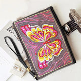 DIY Diamond Painting Wristlet Wallet Women Storage Bag Special Shaped Flowers Diamond Embroidery Cross Stitch Wallet Crafts Gift