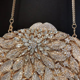 WHTUOHENG White Diamond Clutch Purses 10 Colors Handbags Luxury Gold Crystal Rhinestone Evening Clutches Women Wedding Party Bag