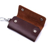 Genuine Leather Key Wallets Keychain Case Bag Men Car Key Holder Women Housekeeper Keys Pouch Organizer Covers