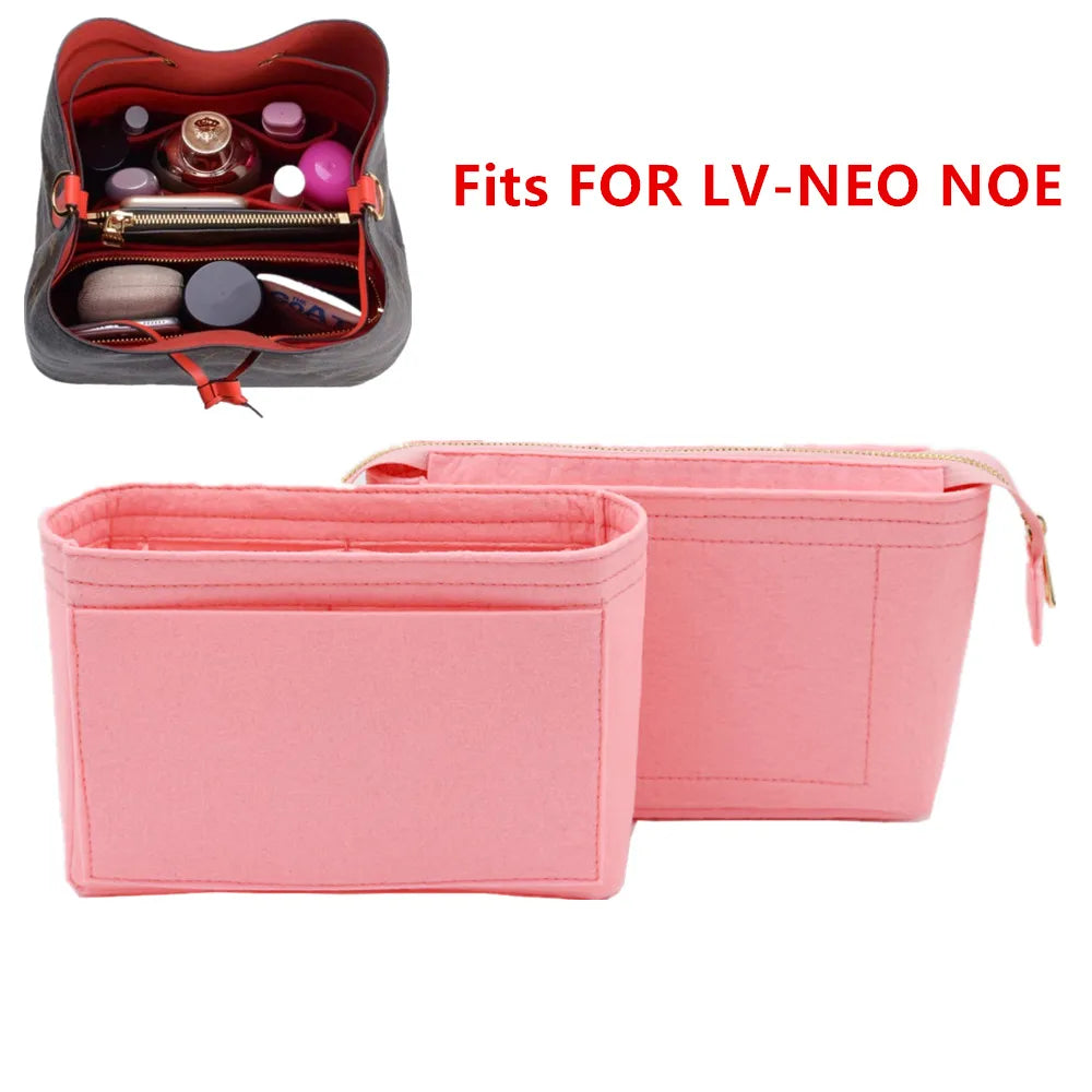 Fits For Neo noe Insert Bags Organizer Makeup Handbag Organize Travel Inner Purse Portable Cosmetic base shaper for neonoe