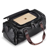 Men's PU Leather Gym Bag Sports Bags Duffel Travel Luggage Tote Handbag for Male Fitness Men Trip Carry ON Shoulder Bags XA109WA