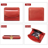 Women's Wallet Mini Genuine Leather Female Small Card Holder Short Purses With Coin Proket For Girls Money Bag Cartera