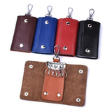 Genuine Leather Key Wallets Keychain Case Bag Men Car Key Holder Women Housekeeper Keys Pouch Organizer Covers