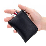 Men's Coin Purse Women Mini Wallet Split Leather Zipper Driver's License Key Case Card Holder Change Purse for Man Clutch Wallet