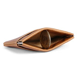 Genuine Leather Coin Purse For Men Women Cowhide RFID Short Slim Squeeze Opening Change Card Holder Pouch Money Key Storage Bag