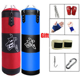 120CM Sturdy Boxing Bag for Home Gym 100CM Hook Hanging Punching Bag Sandbag Crossfit 80CM Empty-Heavy Kick Muay Thai Sand Bag