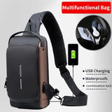 Chest Body Cross Waterproof Men Bag Men Oxford Backpack Sling Anti-theft Chest Shoulder Port Male Charge Travel For Bag