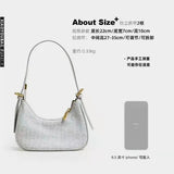 New Women's Bag Underarm Korean Version One-Shoulder Tie Bag Portable Small Dumpling Bag Ladies Messenger Underarm Handbags