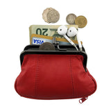 BELLO TUTTI Women Genuine Leather Mini Coin Purse Original Female Sheepskin Metal Hasp Change Card Holder Small Wallet Money Bag