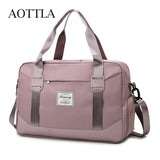 AOTTLA Women Travel Bag Fashion Sports Fitness Bag Multi-Function Handbag Casual Big Capacity Shoulder Bag Ladies Crossbody Pack