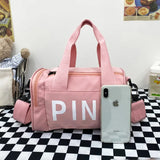 Small Gym Sports Fitness Bag for Women Travel Luggage Weekend Trend Mini Pink Fashion Women'S Handbag Female Shoulder Duffle Bag