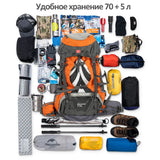 Naturehike Backpack 70L Mountaineering Bag Man Rucksack Outdoor Hiking Backpack Waterproof Travel Bag Big Capacity Backpack