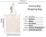 Capybara Cute Ulzzang Shopper Bag Print Canvas Animal Cartoon Tote Bag Handbags Women Bag Harajuku Shoulder Bags