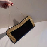 YoReAi Women Beading Purse Female Clutch Design Brand Luxury Shoulder Bags Party Handbags Velvet Shiny Hobo-bag Messenger Bag