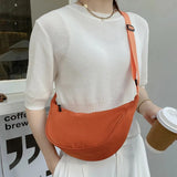 2023 Nylon Messenger Bag Women's New Trendy Dumpling Bags Lightweight Shoulder Bag Armpit Bags Simple Canvas Bag For Women