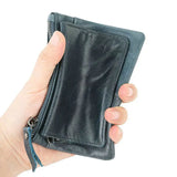 GENODERN New Coin Purse Genuine Leather Retro Creative Mini Japanese Style Coin Holder Multifunctional Card Holder