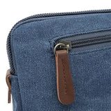 Canvas Wristlet Bag Large Clutch Wallet Purse Zipper Pouch Handbag Organizer With Leather Strap For Men