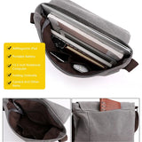 2023 Men Bags Male Canvas Shoulder Bags Unisex Crossbody Messenger Bags Large Retro Satchels for Travel Envelope Briefcase Tote