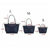 FBI Foldable Dumpling Bun Bag Waterproof Nylon Tote Bags Classic Nylon Women's Bag Fashion Shoulder Bags Ladies Dumpling Handbag