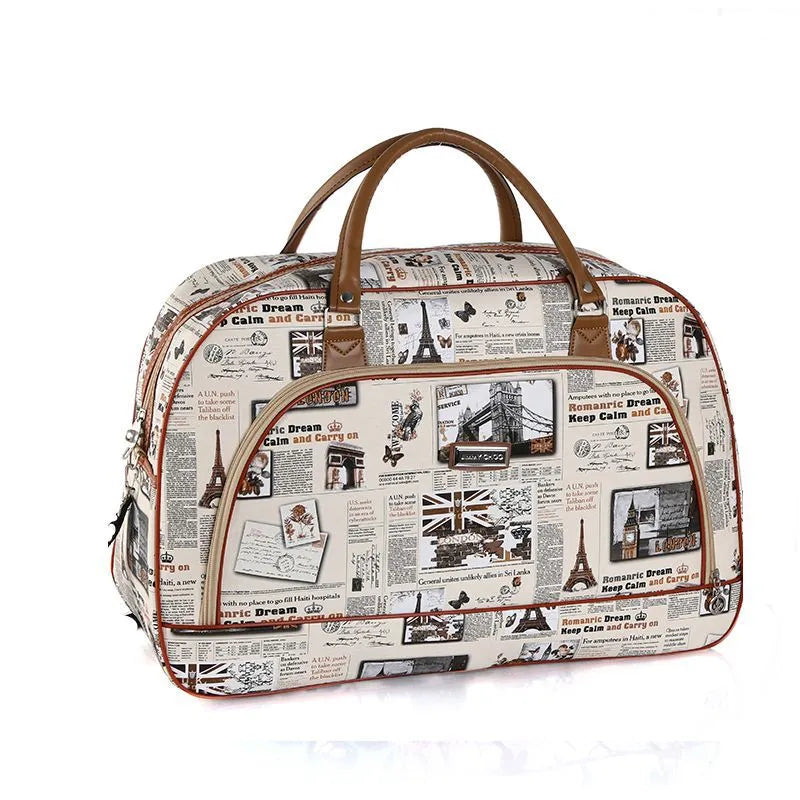 2022 Fashion Cartoon Print Travel Bags for Women Large Travel Handbag Men Weekend Multifunctional Duffle Bag Shoulder Travel Bag