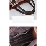 New Women Ladies 3 in 1 Fashion Retro Tote Shoulder Bag Lychee Printed Casual PU Leather 3 Pcs Set Messenger Handbags