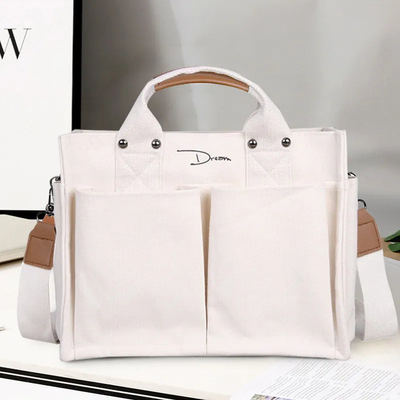Female Bag Shoppers Simple Fashion Zipper Handbags Shoulder Waterproof Large Capacity Tote Bags 2022 Women's Brand Crossbody