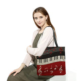 New In Piano Music Symbol Printed Women Handbag Foldable Portable Casual Shopping Shoulder Bags Eco Reusable Travel Tote Bag