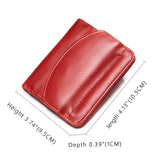 Women's Wallet Mini Genuine Leather Female Small Card Holder Short Purses With Coin Proket For Girls Money Bag Cartera