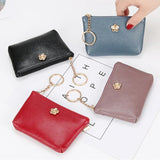 Fashion Leather Women Wallet Clutch One Zip Female Short Small Flower Coin Purse Brand New Design Soft Mini Card Cash Holder