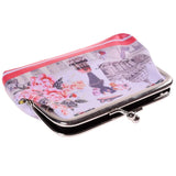 Women Vintage Printing Coin Purses Girl Hasp Change Wallet Ladies Clutch Change Purse Female Mini Money Bag Canvas Wallet 2022