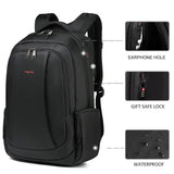 Lifetime Warranty Waterproof Nylon Backpack Female Men's Backpacks For 15.6" Laptop Notebook Bag Mochila Leisure School Backpack