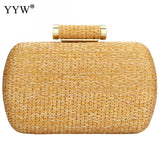 YYW Straw Summer Clutch Bag Fashion Women Bag Over Shoulder purse Female Evening Handbag Prom Evening Party Sac Bolsa Feminina