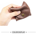 6 Color Genuine Leather Coin Purse Earbuds Earphone Holder Pouch For Women Men Small Wallet Monedero Pequeño Fast Drop Shipping