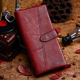 Wallet Women Genuine Leather Luxury Card Holder Clutch Casual Women Wallets Zipper Pocket Hasp Ladies Wallet Female Purse