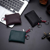 Men's Coin Purse Women Mini Wallet Split Leather Zipper Driver's License Key Case Card Holder Change Purse for Man Clutch Wallet