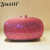 JIAXILI Wedding Clutch Purse Women's Evening Bag Elegant Diamonds Handbag Party Purse High Quality Shoulder Bag