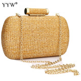 YYW Straw Summer Clutch Bag Fashion Women Bag Over Shoulder purse Female Evening Handbag Prom Evening Party Sac Bolsa Feminina