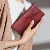 Wallet Women Genuine Leather Luxury Card Holder Clutch Casual Women Wallets Zipper Pocket Hasp Ladies Wallet Female Purse