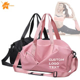 Wholesale Custom Women Sports Gym Bag Travel Dry Wet Bag Handbag Swimming Weekend Fitness Training Bag Men Print Logo Name