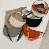 2023 Nylon Messenger Bag Women's New Trendy Dumpling Bags Lightweight Shoulder Bag Armpit Bags Simple Canvas Bag For Women