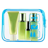 Waterproof Transparent PVC Bath Cosmetic Bag Women Make Up Case Travel Zipper Makeup Beauty Organizer Wash Toiletry Storage Kit