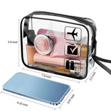 Waterproof Transparent PVC Bath Cosmetic Bag Women Make Up Case Travel Zipper Makeup Beauty Organizer Wash Toiletry Storage Kit