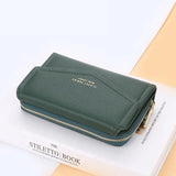 Baellerry Women Wallets Fashion Medium Women's Leather Wallet Top Quality Card Holder Red Clutch Purses Green Wallet for Women