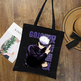 Jujutsu Kaisen Cartoon Shopping Canvas Bag Ryomen Sukuna Itadori Yuji Shopper Bag Okkotsu Yuta Gojo Satoru Shoulder Tote Bags