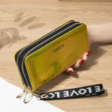 Lady Purses PU Leather Women Wallets Purse Good Quality Double Zipper Woman Wallet Cards ID Holder Long Moneybag Wristlet Bags