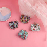 Skull Rose Coin Purses Holder Women Mini Change Wallets Girl Money Bag Coin Bag Children Zipper Small Pouch Key Pockets