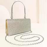 2023 New European And American Shining Full Diamond Handheld Chain Light Luxury Evening Bag Exquisite And Novel Dress Wrist Bag