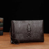 Wristlets Men Clutches Bags Vegan Leather Large Wallets for Men Bags Purse Business Male Clutch Bags Envelope Bag Male Handy Bag